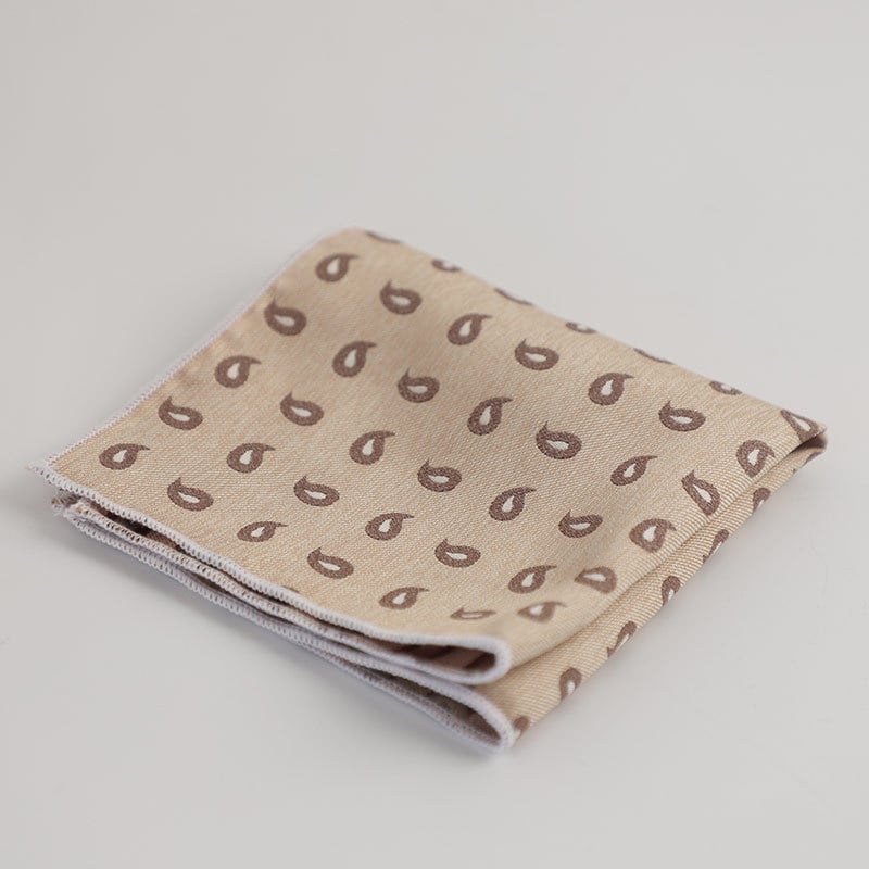 Vīriešu kabatas lakatiņš, ziedošs jacquard raksts, poliestera šķiedra, pieaugušajiem, ziema 2023