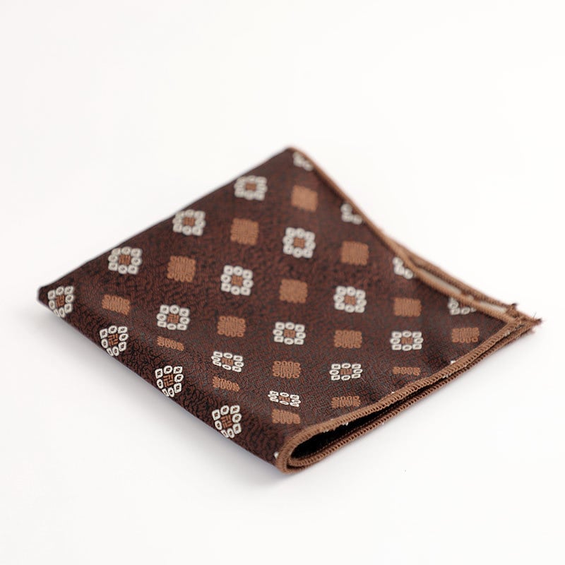 Vīriešu kabatas lakatiņš, ziedošs jacquard raksts, poliestera šķiedra, pieaugušajiem, ziema 2023