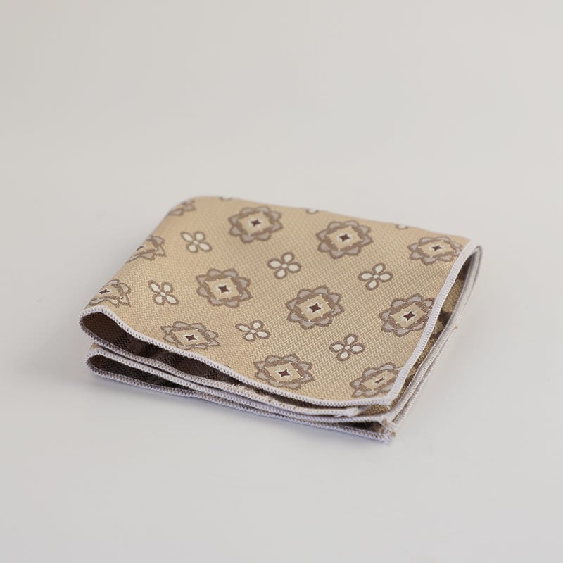 Vīriešu kabatas lakatiņš, ziedošs jacquard raksts, poliestera šķiedra, pieaugušajiem, ziema 2023