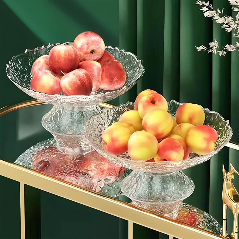 Akril gyümölcstál, világos luxus stílus, Initial benefit márka, prémium termék