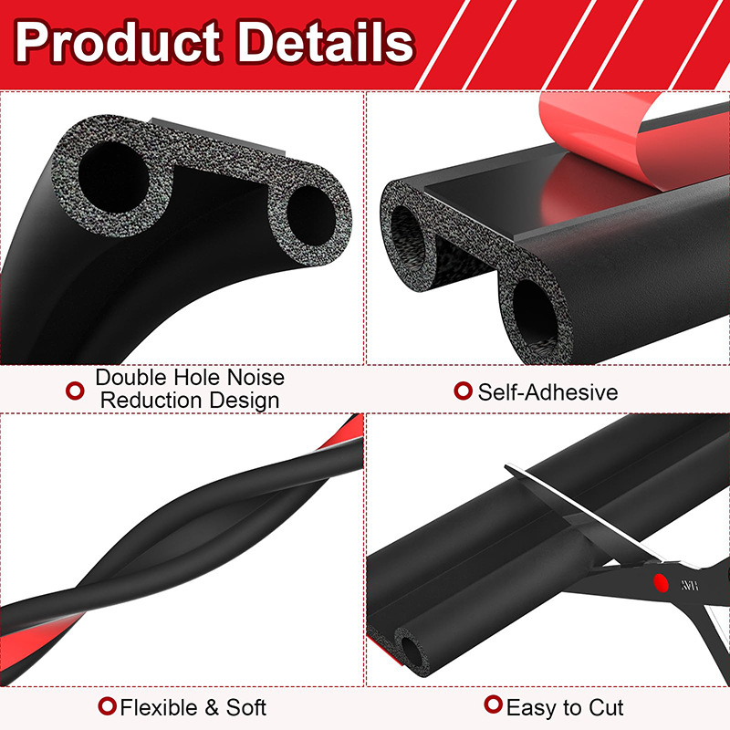 Gumena brtva za automobil LE-SP01, 13 mm, univerzalna za stražnji poklopac RV/pikap camper