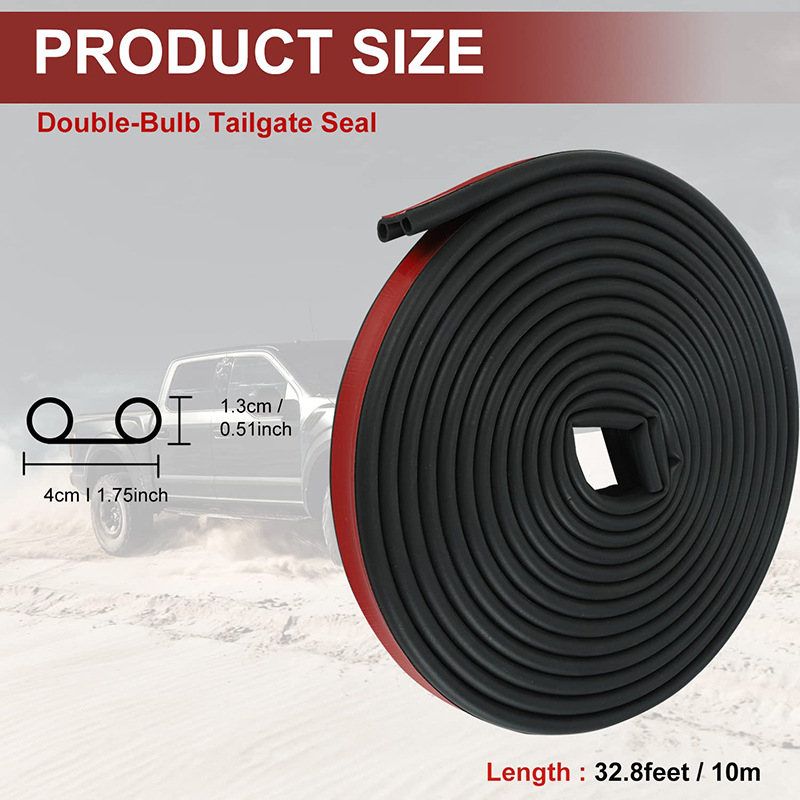 Gumena brtva za automobil LE-SP01, 13 mm, univerzalna za stražnji poklopac RV/pikap camper