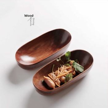 Лодковидно оформен дървен сервиращ поднос, Little Muxian, модерен минималистичен дизайн, възможност за персонализиране на лого