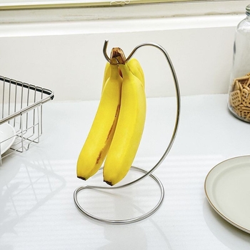 Otthoni felhasználású gyümölcstál, banánakasztó, asztali rozsdamentes acél, egyszerű stílus, XY002, 2021 nyara