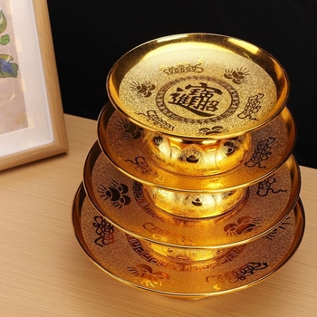 Altar gyümölcstál, műanyag, kínai stílus, egyszerű kivitelezés otthoni tiszteletadásra