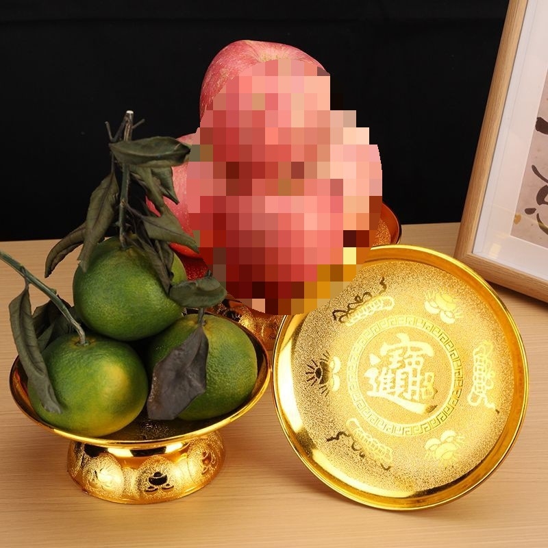 Altar gyümölcstál, műanyag, kínai stílus, egyszerű kivitelezés otthoni tiszteletadásra