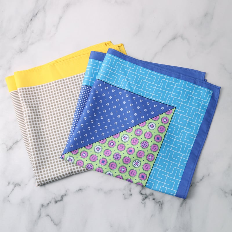 Kabatas lakatiņš ar ģeometrisku rakstu, brīvā stila, poliestera šķiedras audums, pavasaris 2024