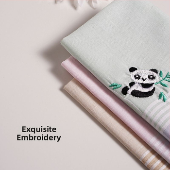 Sieviešu kabatas kvadrāts ar izšuvumu panda (Unique; Pieaugušie; Sakausējums; Pavasaris 2025)