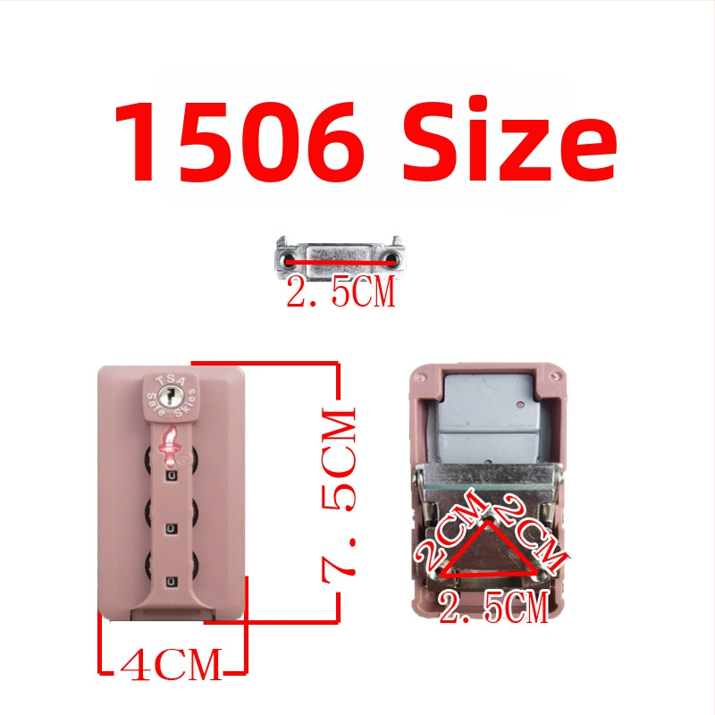 Bagāžas slēdzene ar TSA saderību, paroles slēdzene, pretzādzības funkcija, ABS materiāls