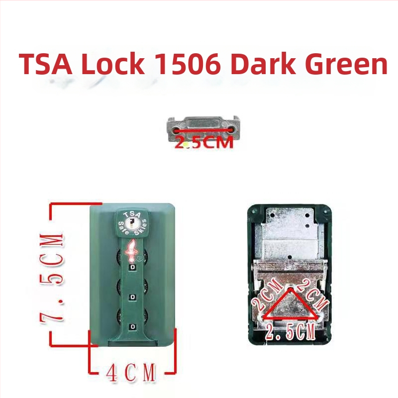 Bagāžas slēdzene ar TSA saderību, paroles slēdzene, pretzādzības funkcija, ABS materiāls