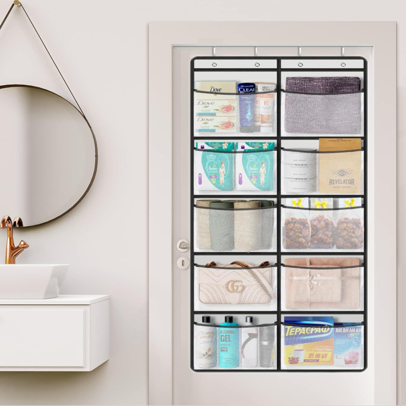 Born Vješivi organizator za odjeću s 10 pretinaca, mrežasti džepovi od netkanog materijala