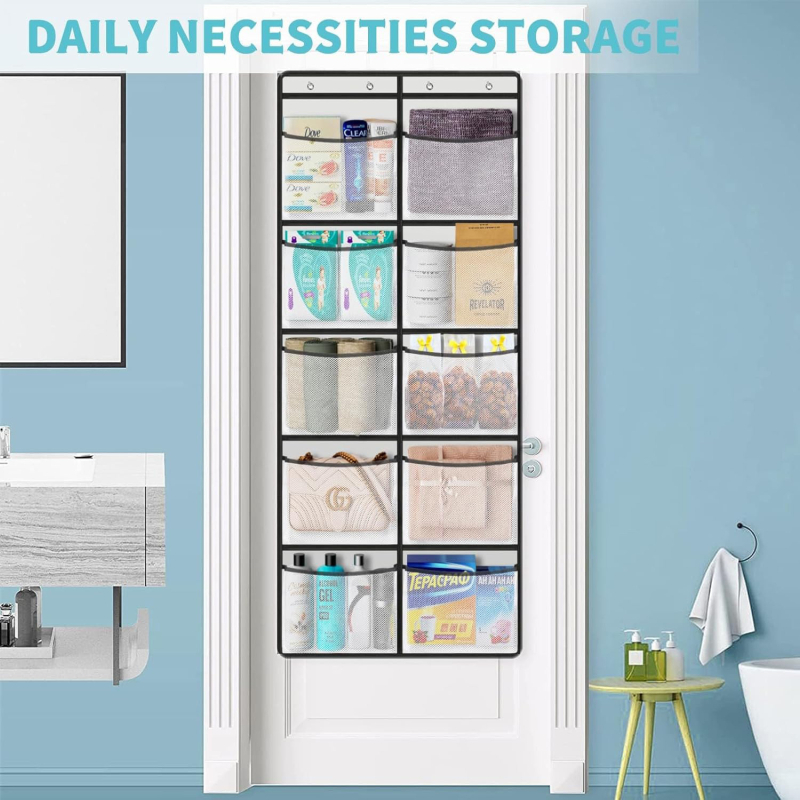 Born Vješivi organizator za odjeću s 10 pretinaca, mrežasti džepovi od netkanog materijala