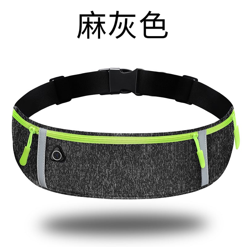 Uniszex sport derék táska reflexiós csíkkal, ultrakönnyű, lélegző, vízálló