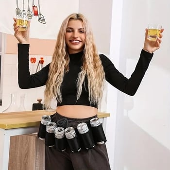 Kamuflažni pojas za pivo – torbica za 6 limenki, za zabave na otvorenom