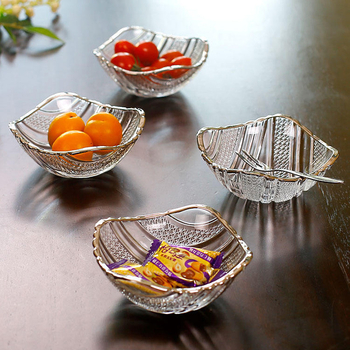 Üvegből készült gyümölcstál, friss és aranyos stílus, Tian Ying márka, kiemelkedő minőség