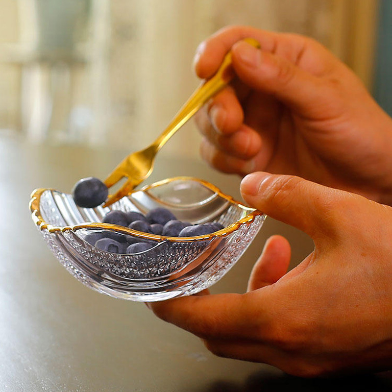 Üvegből készült gyümölcstál, friss és aranyos stílus, Tian Ying márka, kiemelkedő minőség