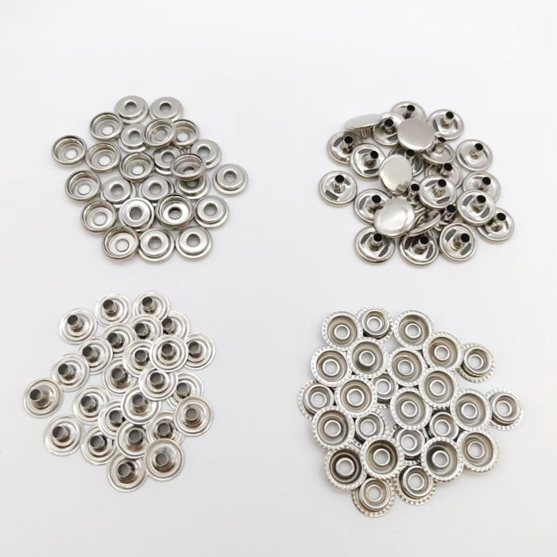 Mogi set nasturi snap din oțel inoxidabil, pentru jachete, blugi, corturi și genți