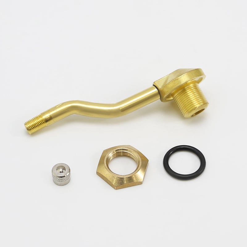 Valvă tubeless pentru vehicule grele — corp din cupru, montaj prin presare, orificiu la jantă 15,7 mm, potrivit pentru camioane și autobuze