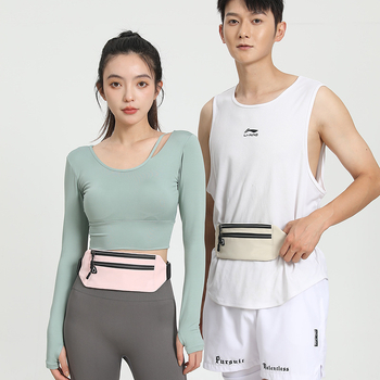 Borsetă de talie pentru alergare, ultraușoară, respirabilă, compactă; pânză Oxford, unisex, pentru sport în aer liber