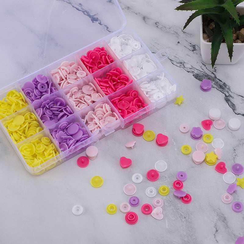 Firm Σετ πιεστηρίου κουμπιών snaps – πλαστικό, σύστημα κουμπιών, κατάλληλο για παλτά, τσάντες, μπουφάν, ολόσωμες φόρμες και βρεφικά ρούχα