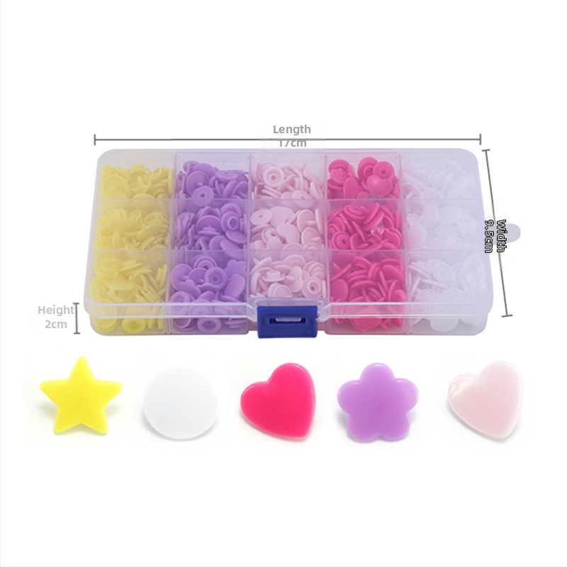 Firm Σετ πιεστηρίου κουμπιών snaps – πλαστικό, σύστημα κουμπιών, κατάλληλο για παλτά, τσάντες, μπουφάν, ολόσωμες φόρμες και βρεφικά ρούχα