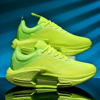 Pantofi de alergare cu placă de carbon, unisex, ultra-ușori, partea superioară respirabilă PU+ plasă, talpă din cauciuc rezistentă