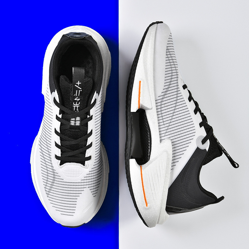 Pantofi de alergare cu placă de carbon, unisex, ultra-ușori, partea superioară respirabilă PU+ plasă, talpă din cauciuc rezistentă