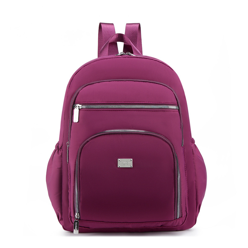 Rucsac din Oxford, impermeabil, capacitate mare, închidere cu fermoar, exterior 3D, stil elegant pentru femei mature