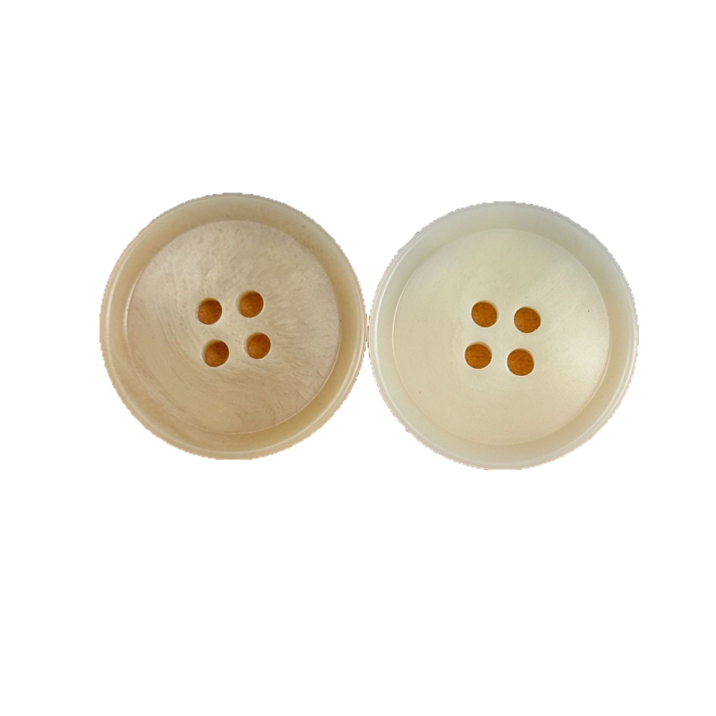 Buton din rășină cu patru găuri, margine concavă ultra-subțire, pentru cămăși și paltoane