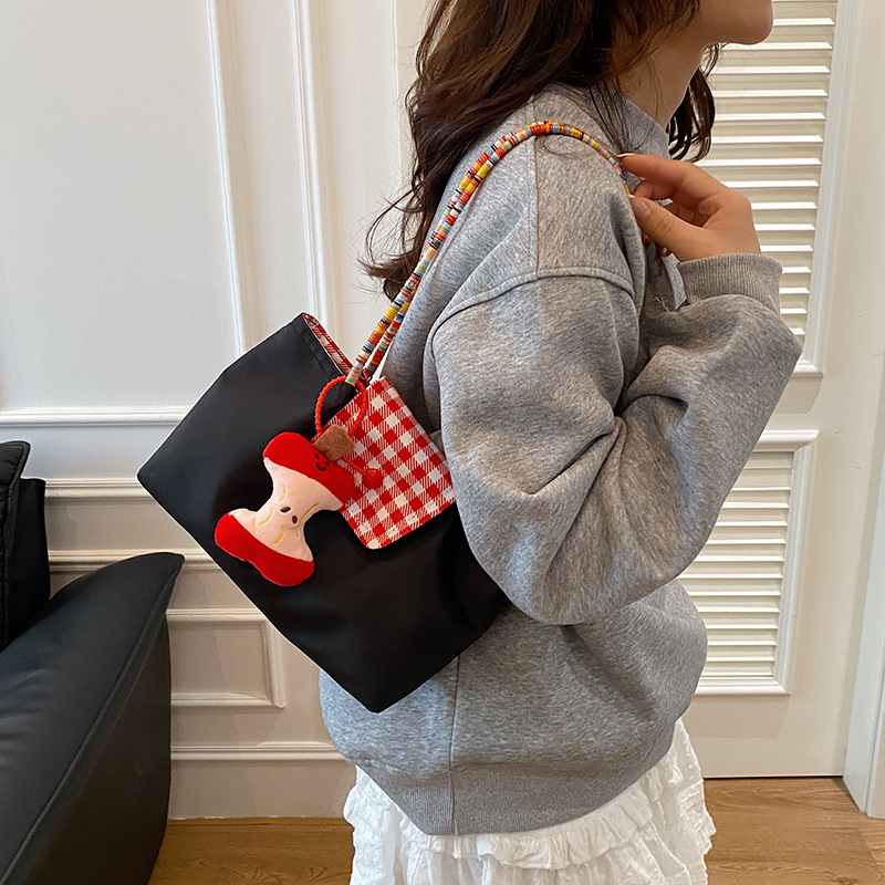 Geantă de damă tip tote pentru navetă zilnică, subraț, cu buzunar pentru telefon, material Oxford, formă orizontală pătrată, închidere cu capac