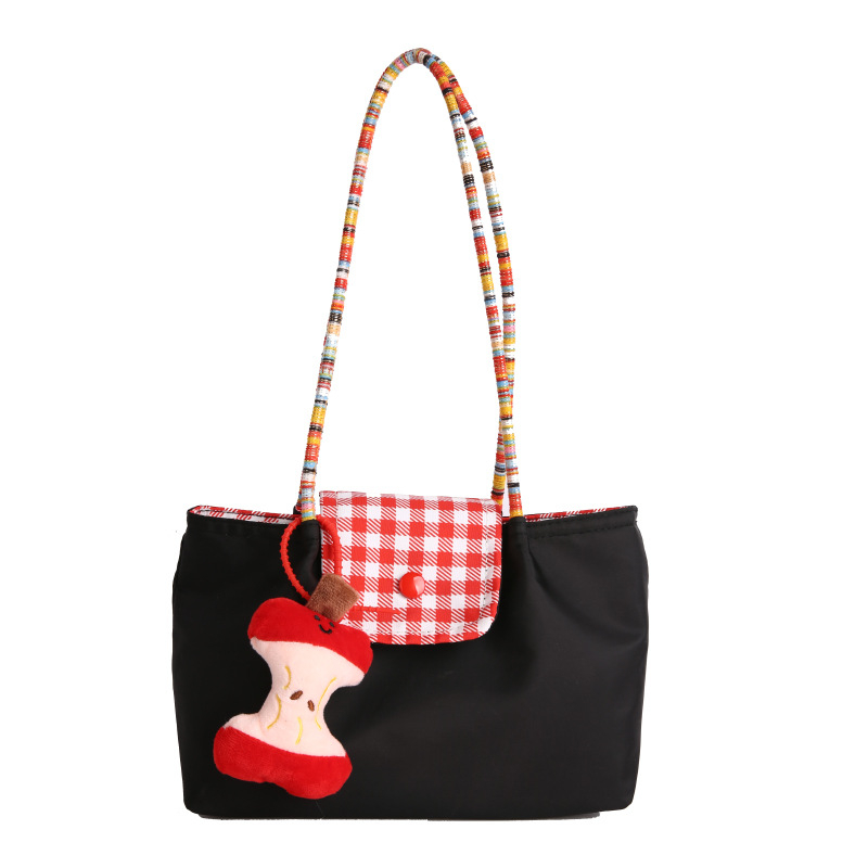 Geantă de damă tip tote pentru navetă zilnică, subraț, cu buzunar pentru telefon, material Oxford, formă orizontală pătrată, închidere cu capac