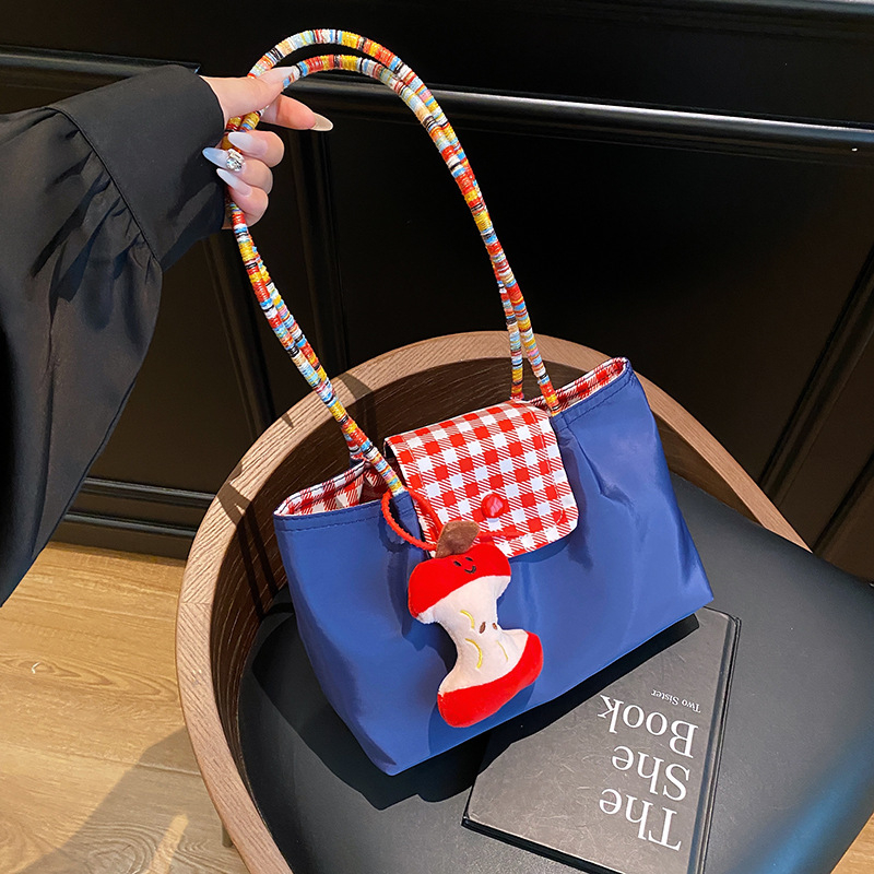 Geantă de damă tip tote pentru navetă zilnică, subraț, cu buzunar pentru telefon, material Oxford, formă orizontală pătrată, închidere cu capac