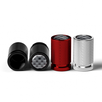 Алуминиеви капачки за клапани на автомобил с карбоново лого, марка YONG XUN, декоративни за гуми, модел: малка ребриста капачка за вентил