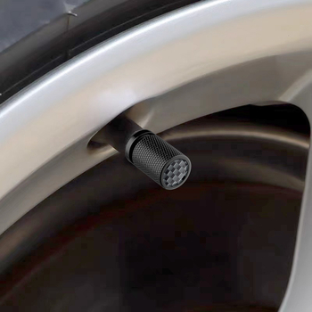 Алуминиеви капачки за клапани на автомобил с карбоново лого, марка YONG XUN, декоративни за гуми, модел: малка ребриста капачка за вентил