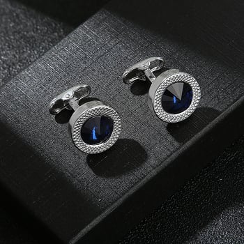 Kopče za manžete od legure, modni OL, unisex, geometrijski dizajn, dijamantna obrada, ametistni kristal