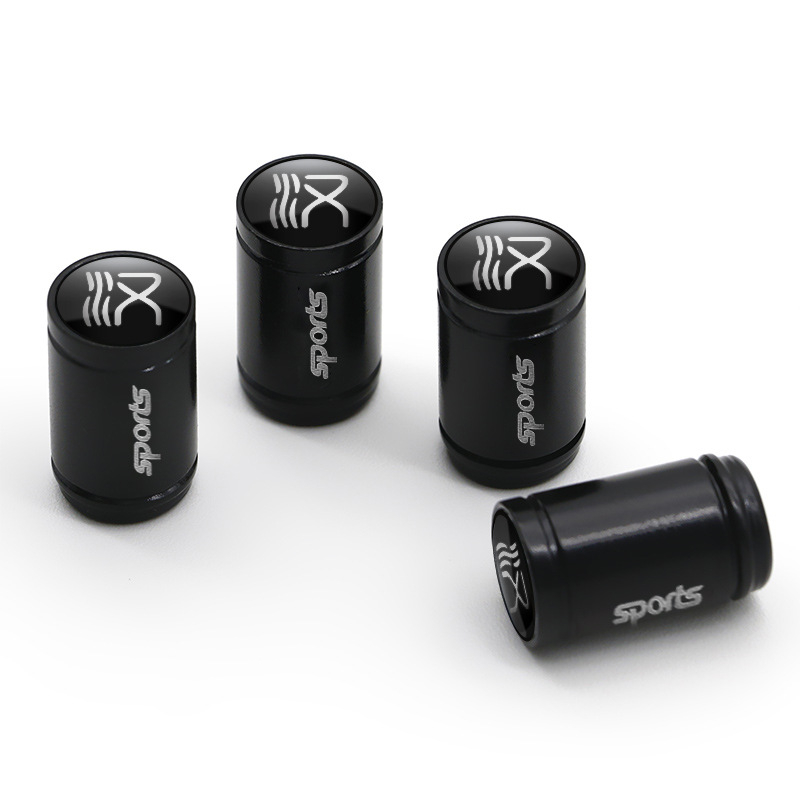 BYD Han riepas ventila vāciņš, griešanās tips, no gumijas, ar logotipa dekoru