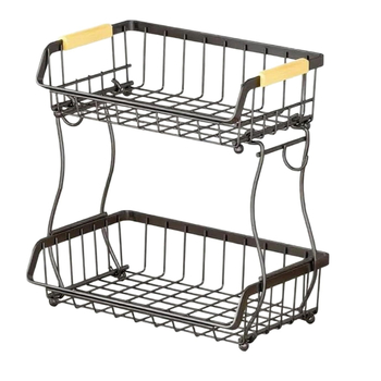 Szenacél gyümölcs kosár, háromrétegű tároló, modern minimál dizájn, Weiya Home Furnishing