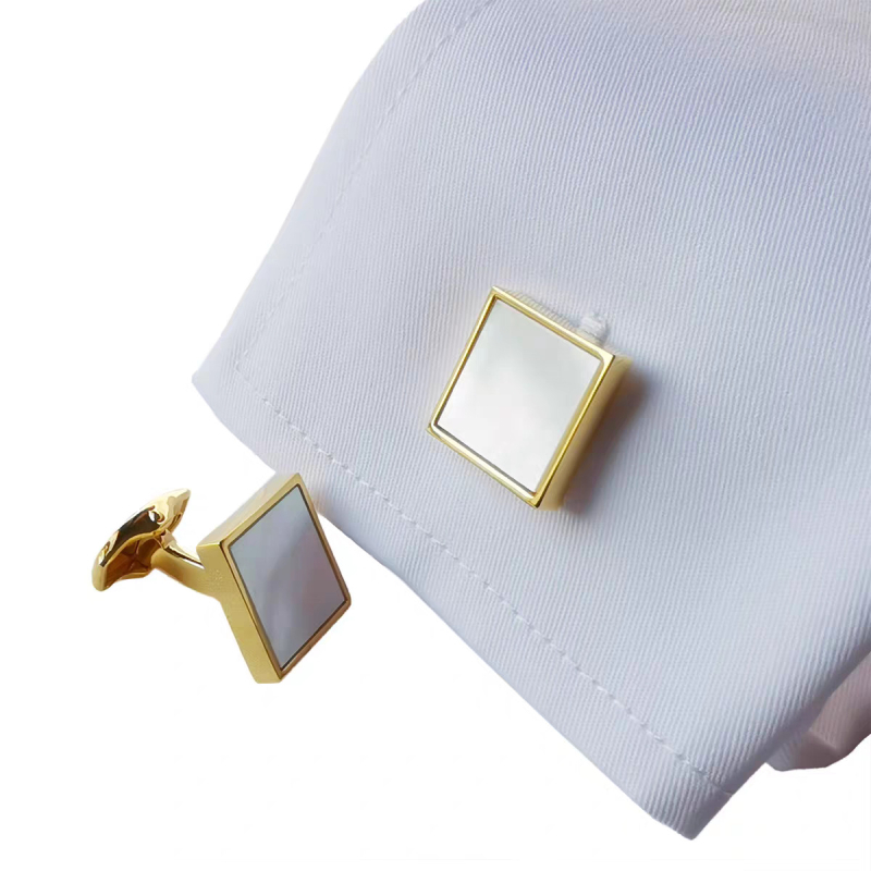 Mandzsettagombok réz anyagból, minimalisták, uniszex, geometriai kialakítás, elektroplatált bevonattal