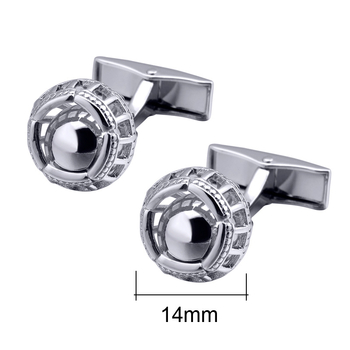 Sárgaréz mandzsettagombok, kör alakú, divatos OL és páros stílus, elektroplattált felületkezelés, testreszabható