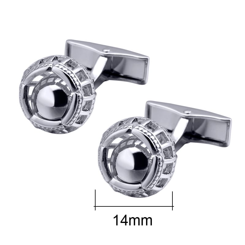 Sárgaréz mandzsettagombok, kör alakú, divatos OL és páros stílus, elektroplattált felületkezelés, testreszabható