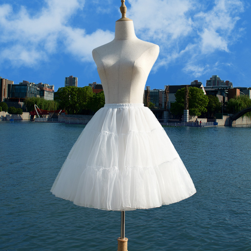 Lolita donja suknja s četiri sloja mekanog tila, bezkostna potpora, organza, odrasli, proljeće 2022