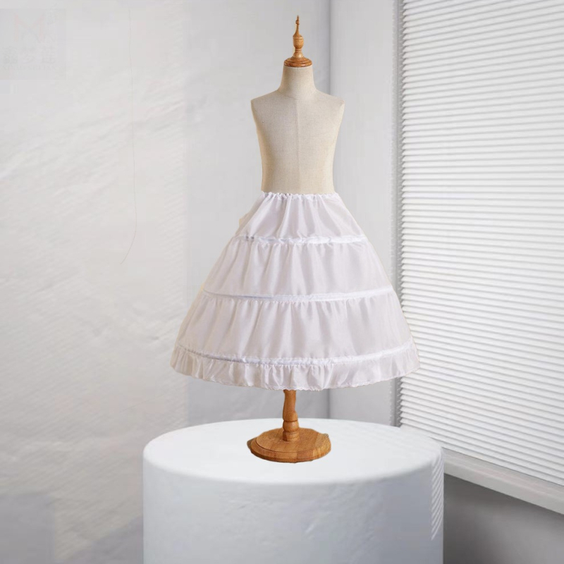 Детска Лолита рокля-петикот с регулируеми кости и опора – PIRON стил: три стоманени пръстена, двуслоен текстил | Бранд Xin Meng Lian | За деца | Пролет 2024