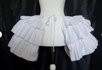 Lolita подплата за пола с три стоманени пръстена, двойнослойна конструкция, рококо рюшова подпора