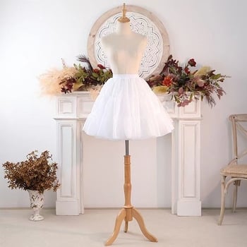 Lolita Petticoat Boneless Bustle Crystal Gauze Tutu Adjustable