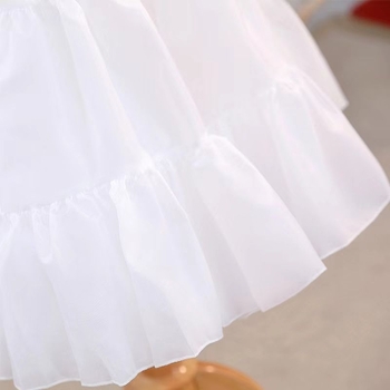 Lolita Petticoat Boneless Bustle Crystal Gauze Tutu Adjustable