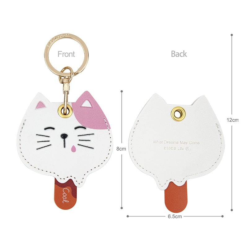 Δερμάτινη θήκη κάρτας πρόσβασης με μπρελόκ, IP αδειοδοτημένο Octopus, στυλ Lovable Wind