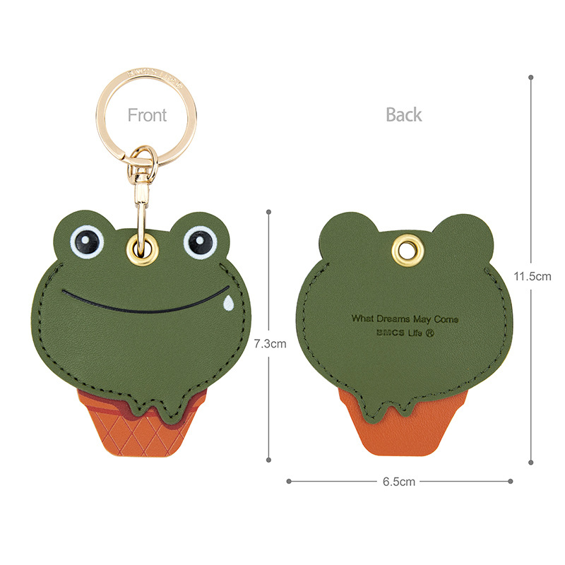 Δερμάτινη θήκη κάρτας πρόσβασης με μπρελόκ, IP αδειοδοτημένο Octopus, στυλ Lovable Wind