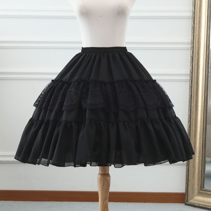 Lolita Lace Fishbone Skirt, Podesivi bustle, Brend Unique, Ljeto 2021