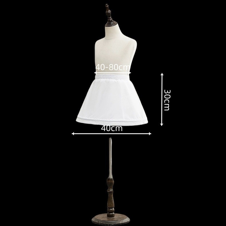 Rochie de prințesă pentru copii cu căptușeală reglabilă, Bustle: inel din oțel și fir de un singur strat, pentru copii, primăvara 2025