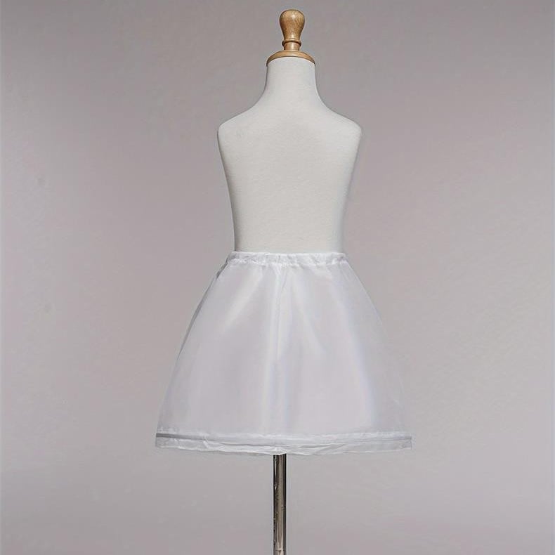 Детска принцова рокля за сценично изпълнение с метален пръстен за подпора, рибена кост за поддръжка, регулируема пухкава пола — Пролет 2025